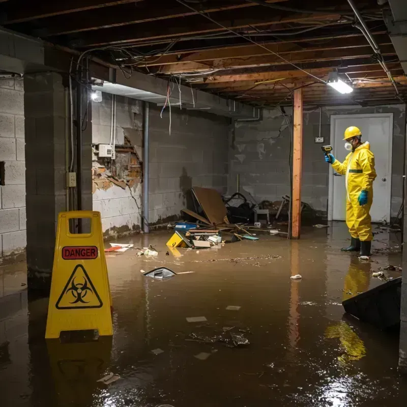 Flooded Basement Electrical Hazard in Mohnton, PA Property